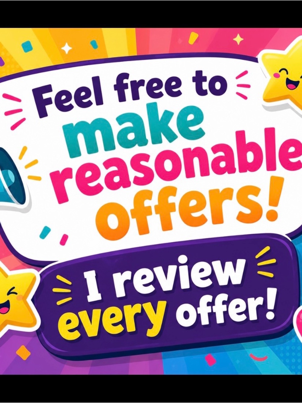 Make Reasonable Offers